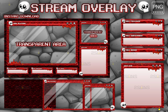 Download Kawaii Twitch Overlay Package Stream - Twitch Collection
