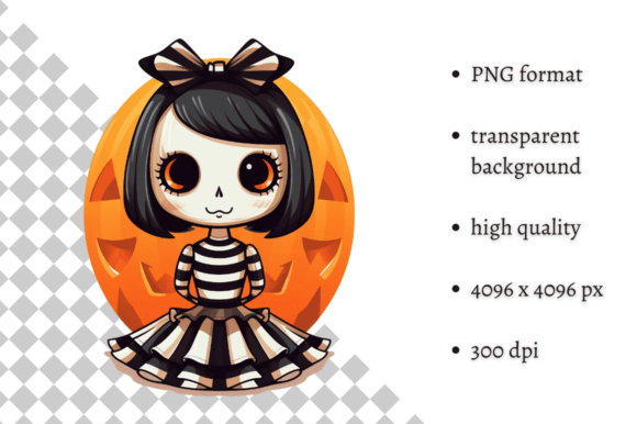 Download Cute Halloween Doll PNG Clipart - Halloween doll Collection