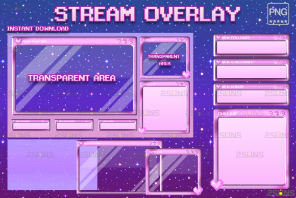 Download Kawaii Twitch Overlay Package Stream - Twitch Collection