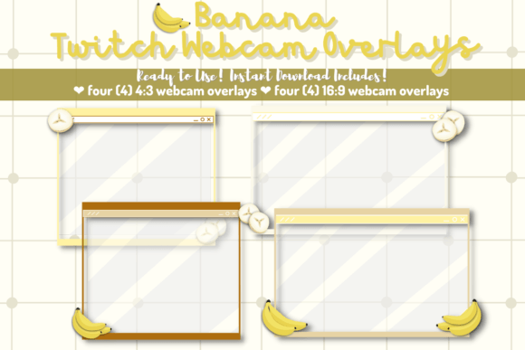 Download Banana Twitch Webcam Overlays - Twitch Collection